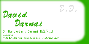 david darnai business card